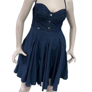 miss sixty denim pin up mini dress